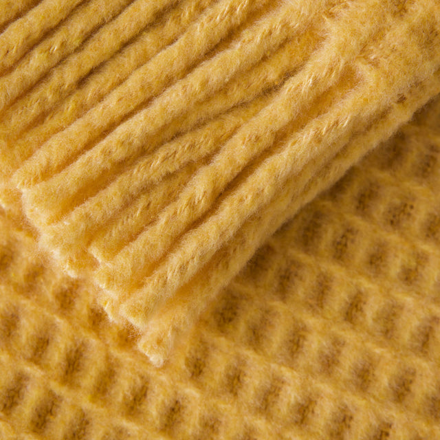 Manta Basics Waffle Mostaza