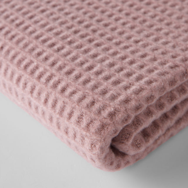 Manta Basics Waffle Rosa Polvo