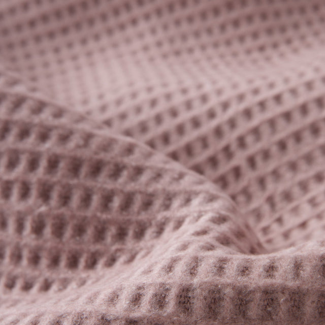 Manta Basics Waffle Rosa Polvo