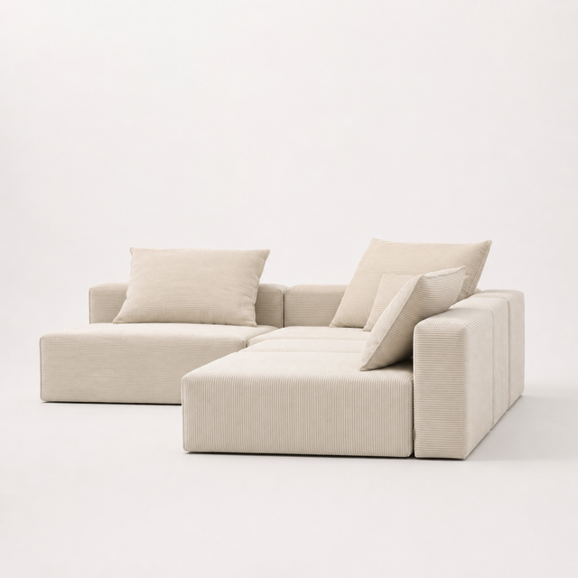 Sofá Modular Bard L con Chaise Longue