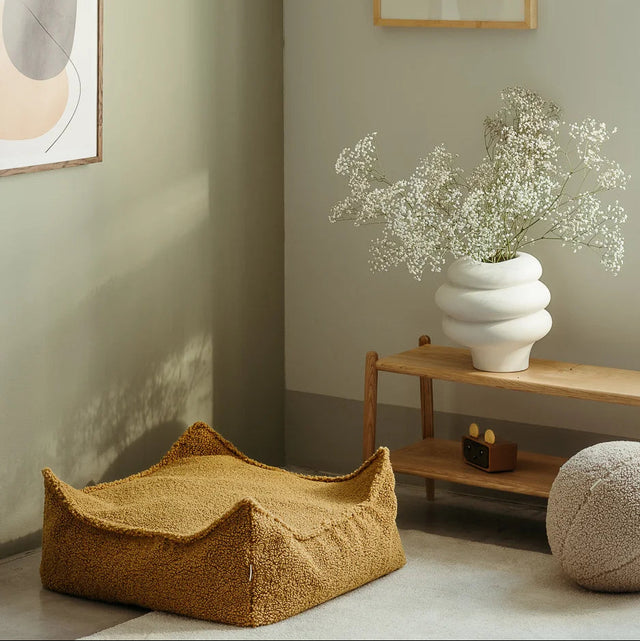 Otomano de cuadrado de arce