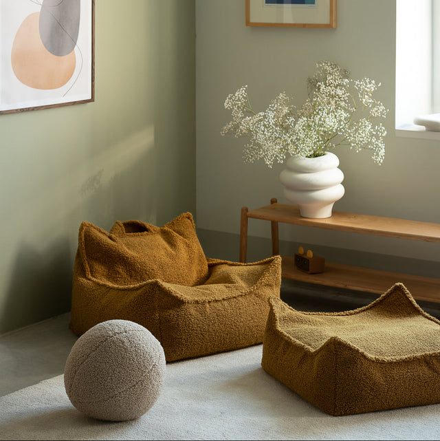 Silla de maple de frijol