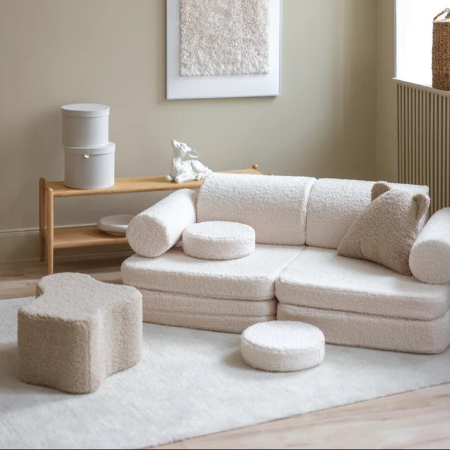 Settee blanco crema