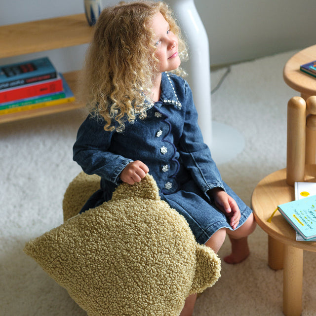 Cojín de oso de matcha