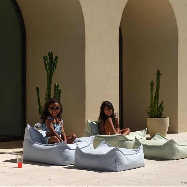 Azure Outdoor cuadrado otomano