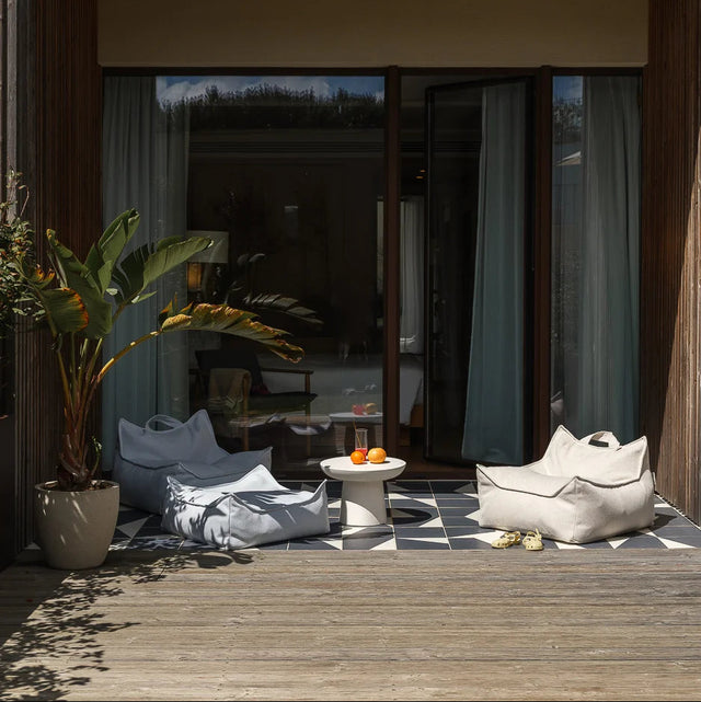 Azure Outdoor cuadrado otomano