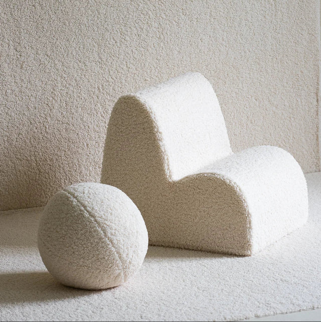 Silla de nube blanca crema