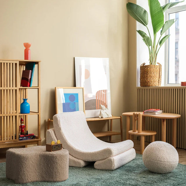 Pouffe de nubes de galletas