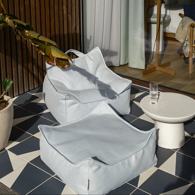 Azure Outdoor cuadrado otomano