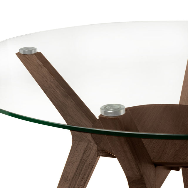 Mesa Sabrine Red Madera y Vidrio | vista lateral | Somcasa Vlc | 00MS212533 | imagen 4