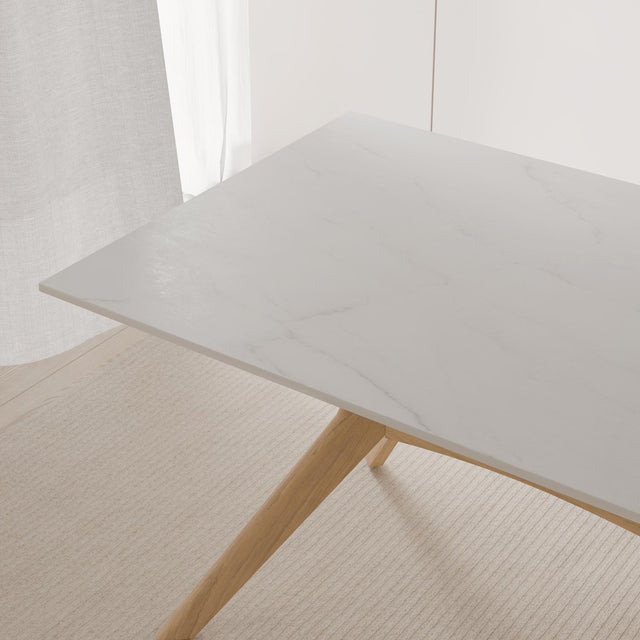 Mesa de Comedor Eloise Fija Roble | vista lateral | Somcasa Vlc | 00MS209867 | imagen 4