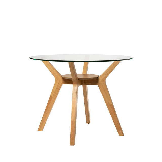 Mesa Sabrine Red Roble y Vidrio | vista principal | Somcasa Vlc | 00MS212444