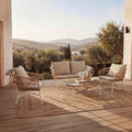 Set Perugia Sofá, Sillones y Mesa de centro Blanco de Somcasa Vlc