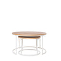 Mesa de centro Adriano Roble/Blanco 80 × 80 cm de Somcasa Vlc