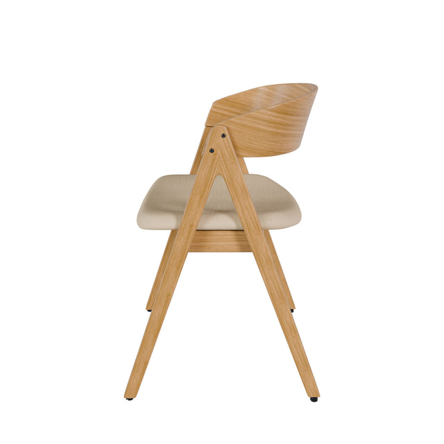 Silla Rina Beige con Patas de madera | imagen de ambiente | Somcasa Vlc | 00SL102525 | imagen 6