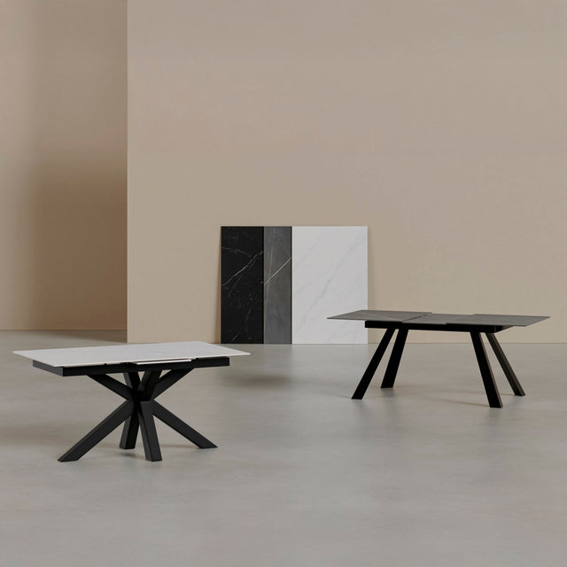 Mesa Lori 160 cm Extensible Creta/Negro de Somcasa Vlc - imagen 7