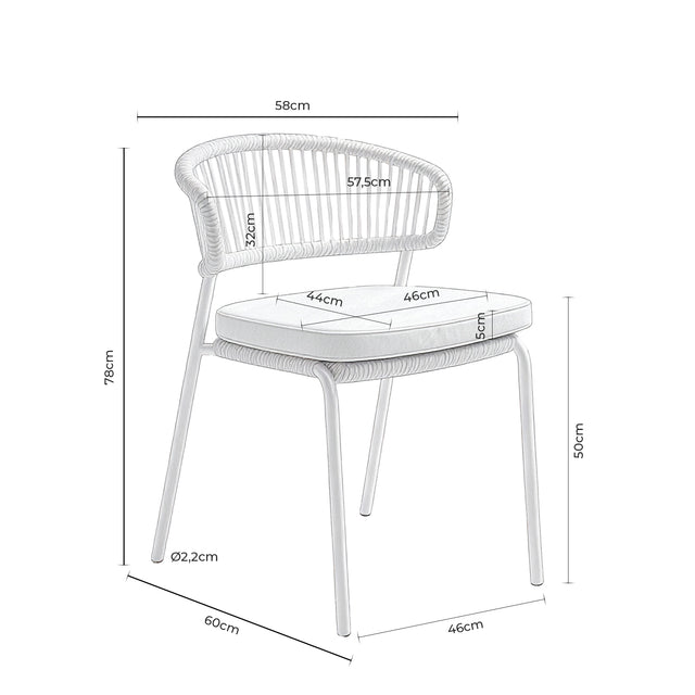 Silla Palmira Beige | detalle de materiales | Somcasa Vlc | 00SL500325 | imagen 7