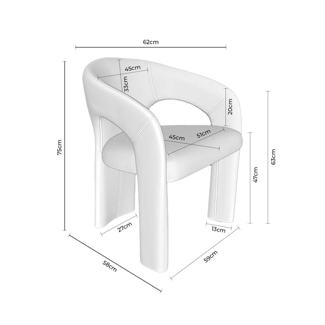 Silla Loretta Taupe | detalle de materiales | Somcasa Vlc | 00SL124330 | imagen 7