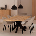 Mesa de Comedor Grace Roble y Metal | vista principal | Somcasa Vlc | 00MS207407