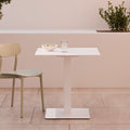Mesa Samira Cuadrada Blanco/Blanco 70 × 70 cm de Somcasa Vlc