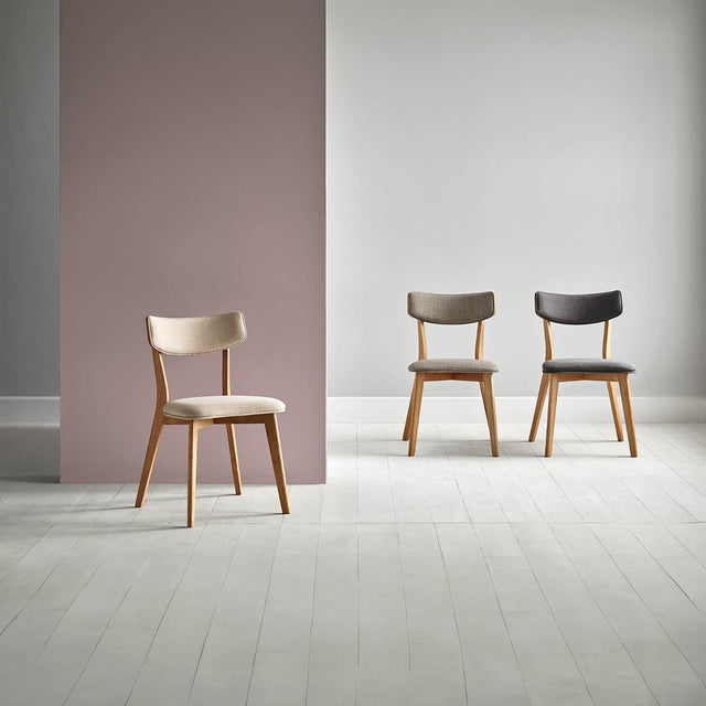 Silla Anais Light Gris con Patas de madera | vista lateral | Somcasa Vlc | 00SL102021 | imagen 4