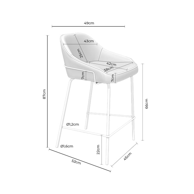 Taburete Bajo Arny Gris | detalle de materiales | Somcasa Vlc | 00SL114622 | imagen 7