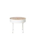 Mesa de centro Andrew Roble/Blanco 50 × 50 cm de Somcasa Vlc
