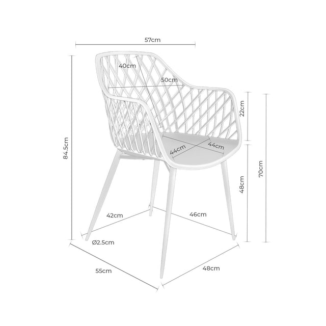 Silla Charlotte Blanco | detalle de materiales | Somcasa Vlc | 00SL114002 | imagen 7