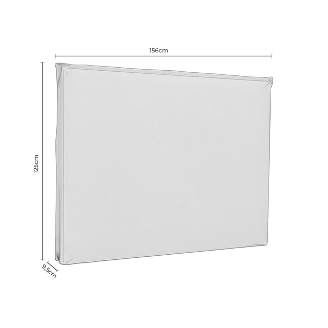 Cabezal Abrego 135/140 Tapizado Gris Claro | detalle de acabado | Somcasa Vlc | 00MB400221 | imagen 5