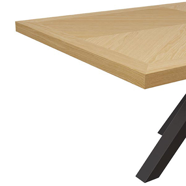Mesa de Comedor Elaine Fija Roble y Metal | detalle de diseño | Somcasa Vlc | 00MS215814 | imagen 3
