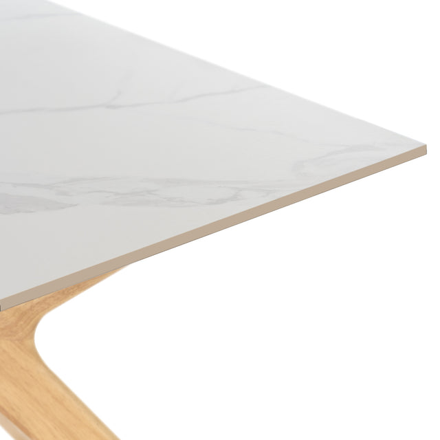 Mesa de Comedor Eloise Fija Roble | vista lateral | Somcasa Vlc | 00MS210067 | imagen 4