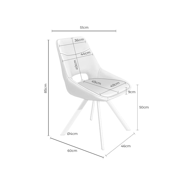 Silla Callie Gris claro | detalle de materiales | Somcasa Vlc | 00SL118021 | imagen 7