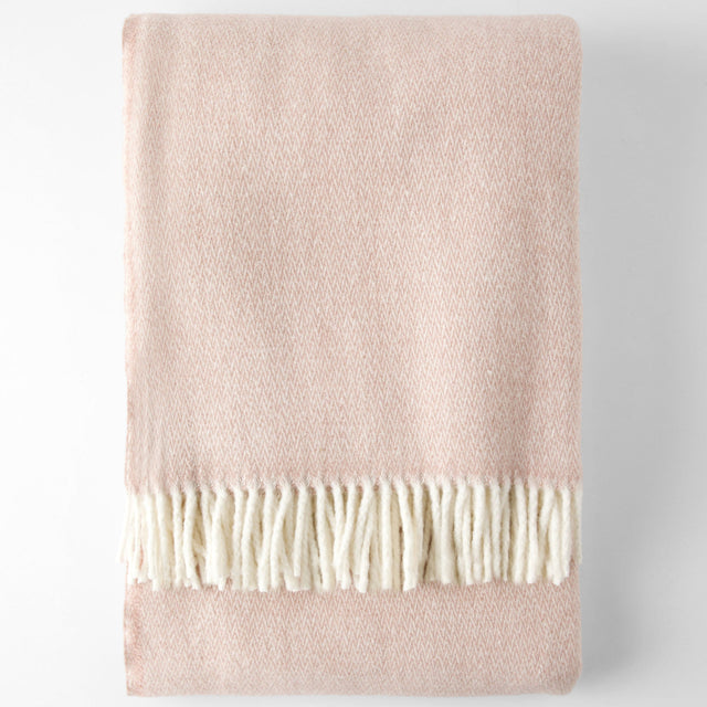 Manta Espiga Rosa Polvo