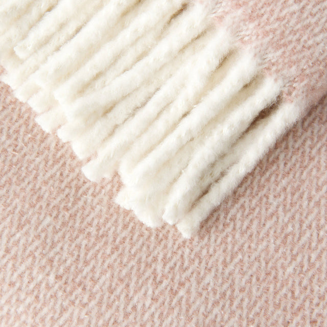 Manta Espiga Rosa Polvo