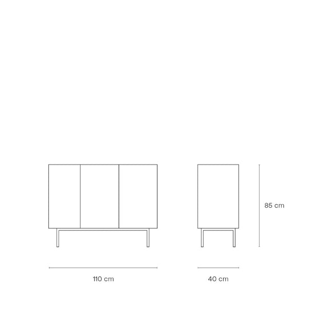 Medidas aparador Arista 110 cm