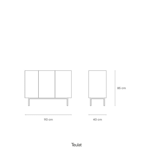 Medidas aparador Arista 110 cm