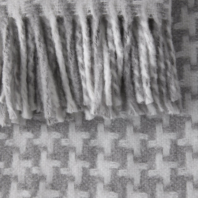 Manta Pearls Gris Claro