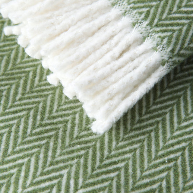 Manta Skyline Clásico Verde Musgo