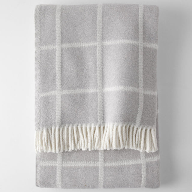 Manta Square Gris Claro