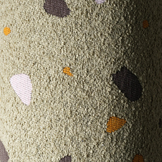 Silla de bolsas de beans de terrazo y set otomana