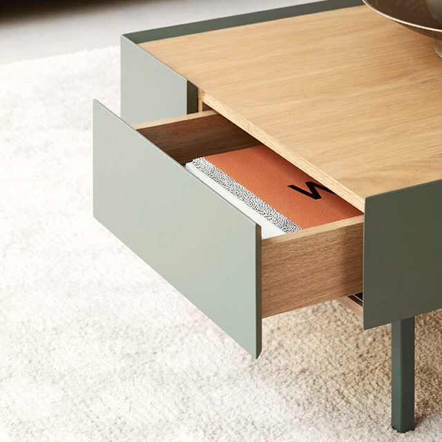 Mesa de Centro Rectangular Arista 110 Verde