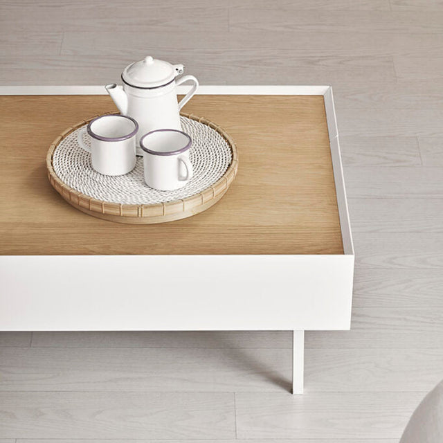 Mesa de Centro Rectangular Arista 110 Blanco