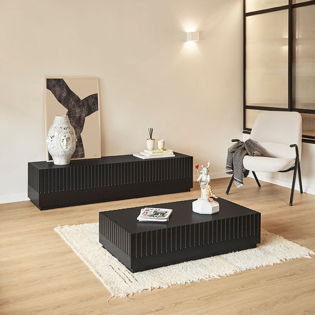 Mesa de Centro Rectangular Doric 110 Negra