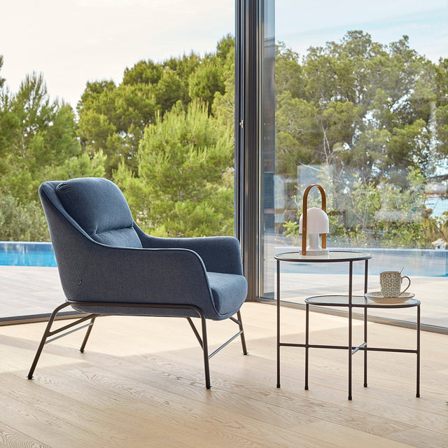 Mesa Auxiliar Nix 60 Vidrio & Negro