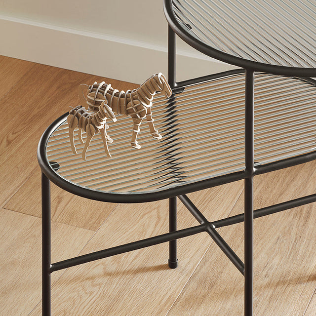 Mesa Auxiliar Nix 60 Vidrio & Negro