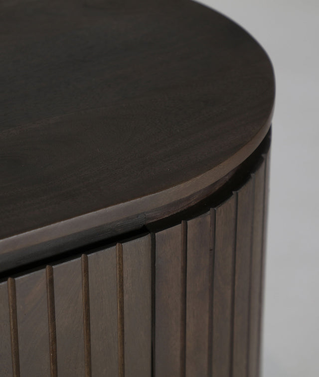 Vista detalle Mueble TV Kolga 180 cm madera mango Kodu Homedesign Slowdeco