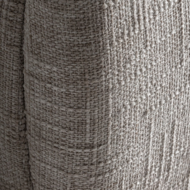 Vista detalle cabecero Cama Tapizada Verna Gris Jaspeado - colchón 150 cm lamas de madera de pino Kodu Homedesign Slowdeco