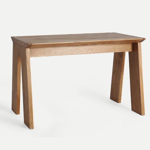 Vista lataeral Escritorio Mito 120 cm en madera de mindi Kodu Homedesign Slowdeco