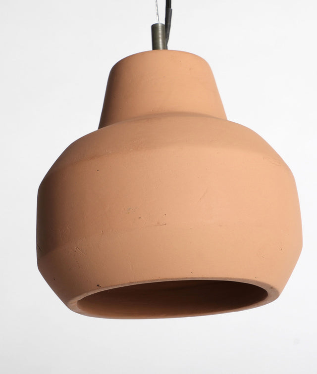 Vista lateral Lámpara de Techo Terracota en marrón Kodu Homedesign Slowdeco
