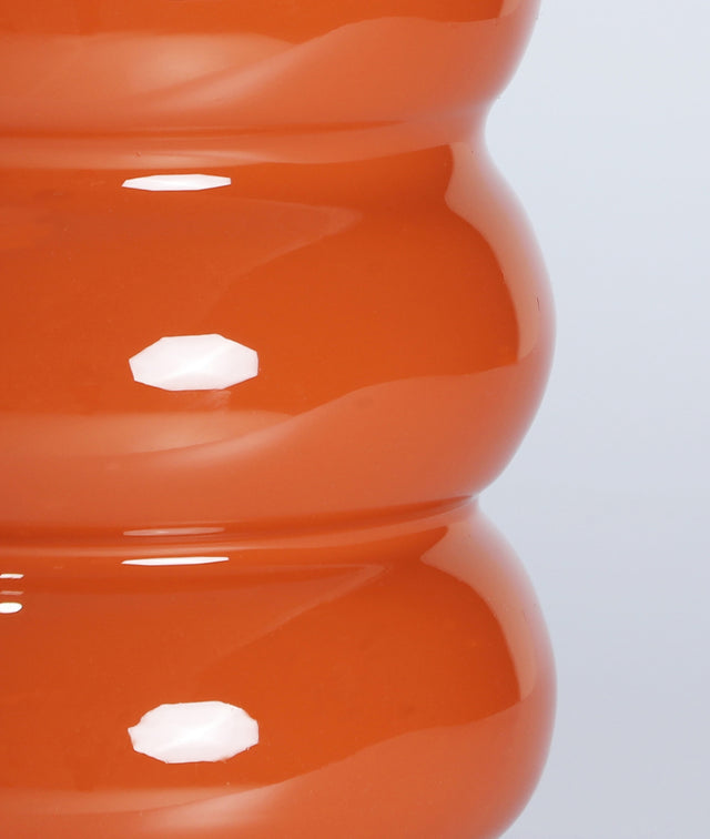 Vista lateral detalle Jarrón Igor Naranja Kodu Homedesign Slowdeco